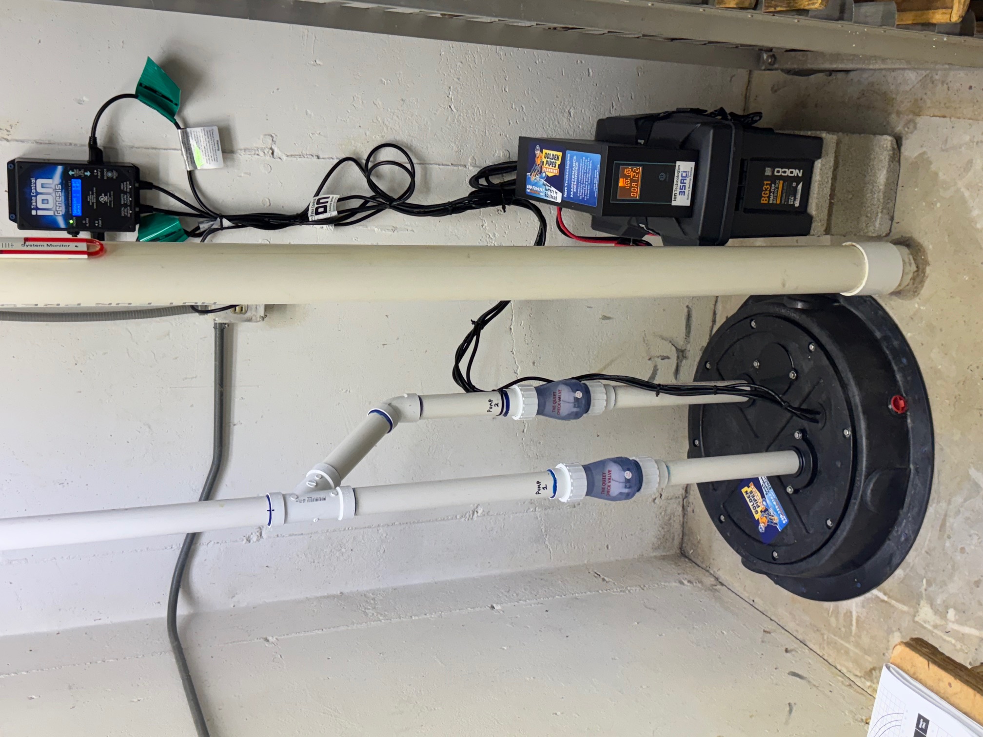 Dual Sump System with Battery Backup Installed in Naperville, IL